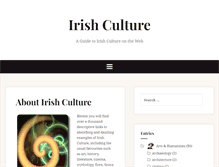 Tablet Screenshot of irishculture.ie
